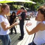 Agnès et Nathalie, motardes