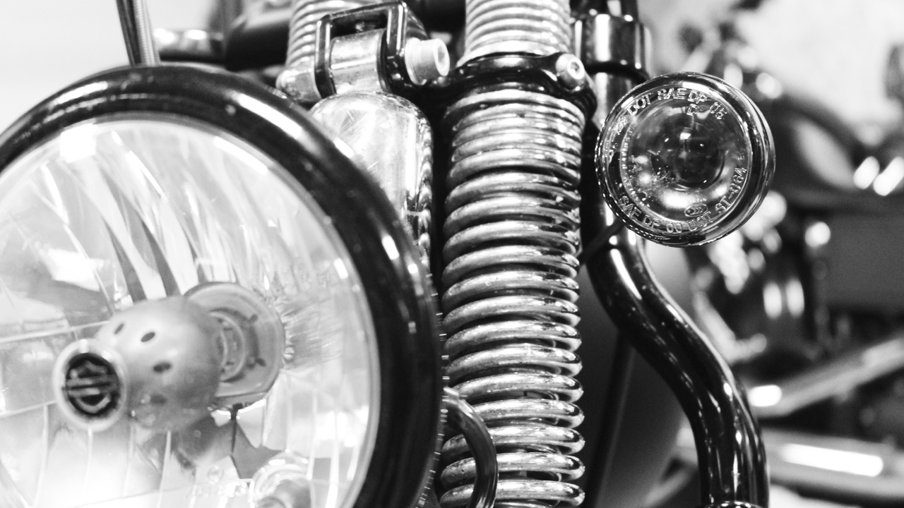 suspension du Cross Bones Harley Davidson