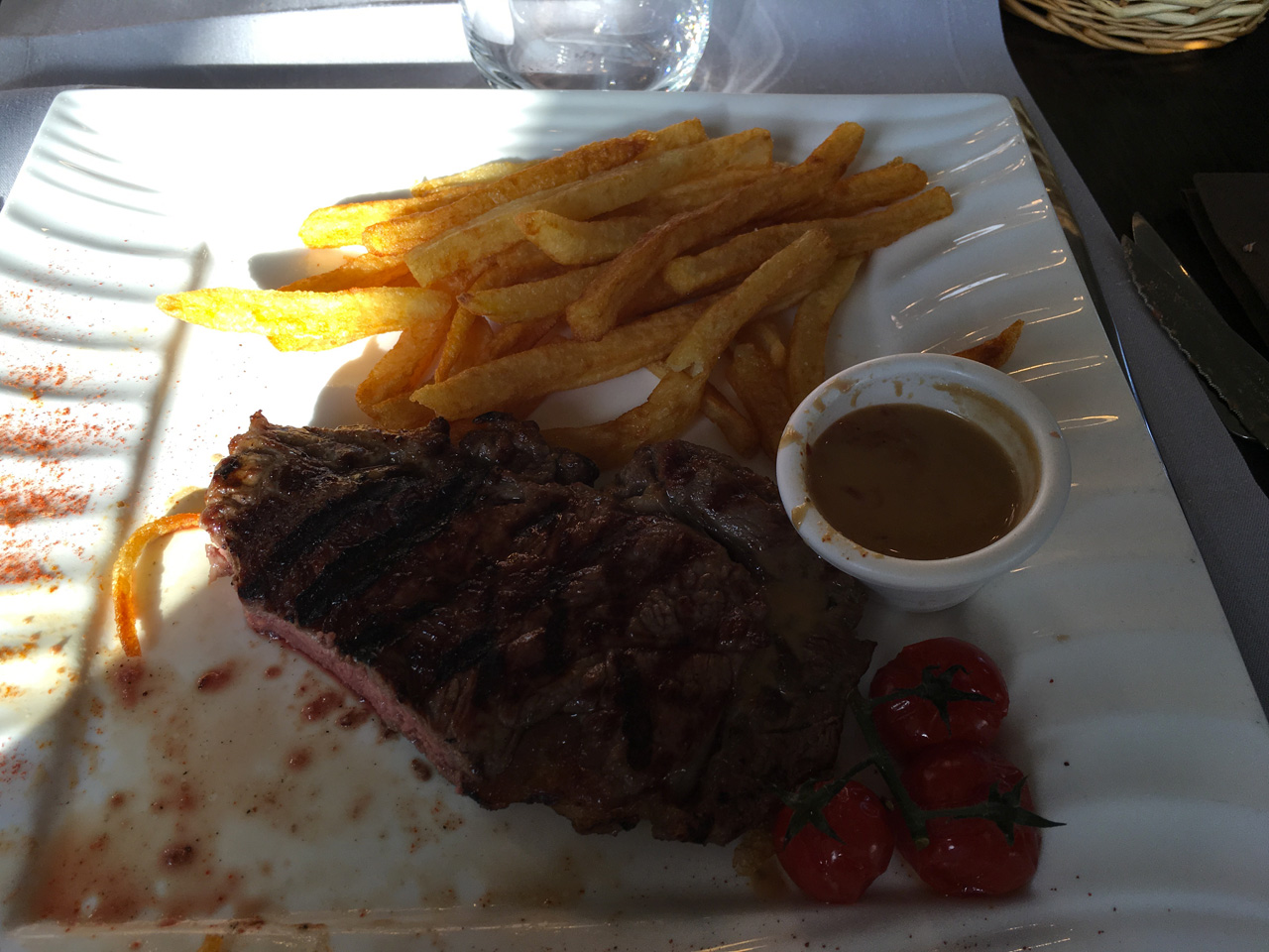 pièce du boucher au restaurant du golf de saint malo