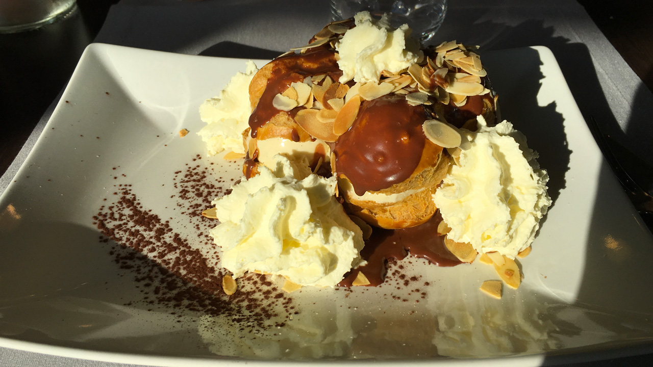 dessert au restaurant du golf de saint-malo
