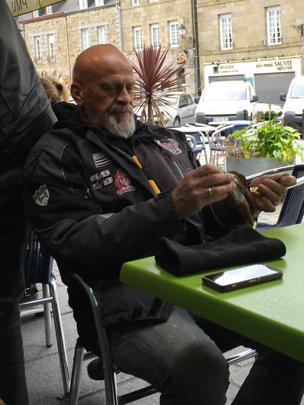 Olivier, motard Rennais en Victory
