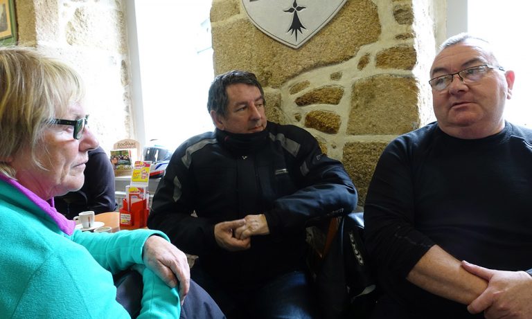 Christiane, Lionel et Philippe à Moncontour