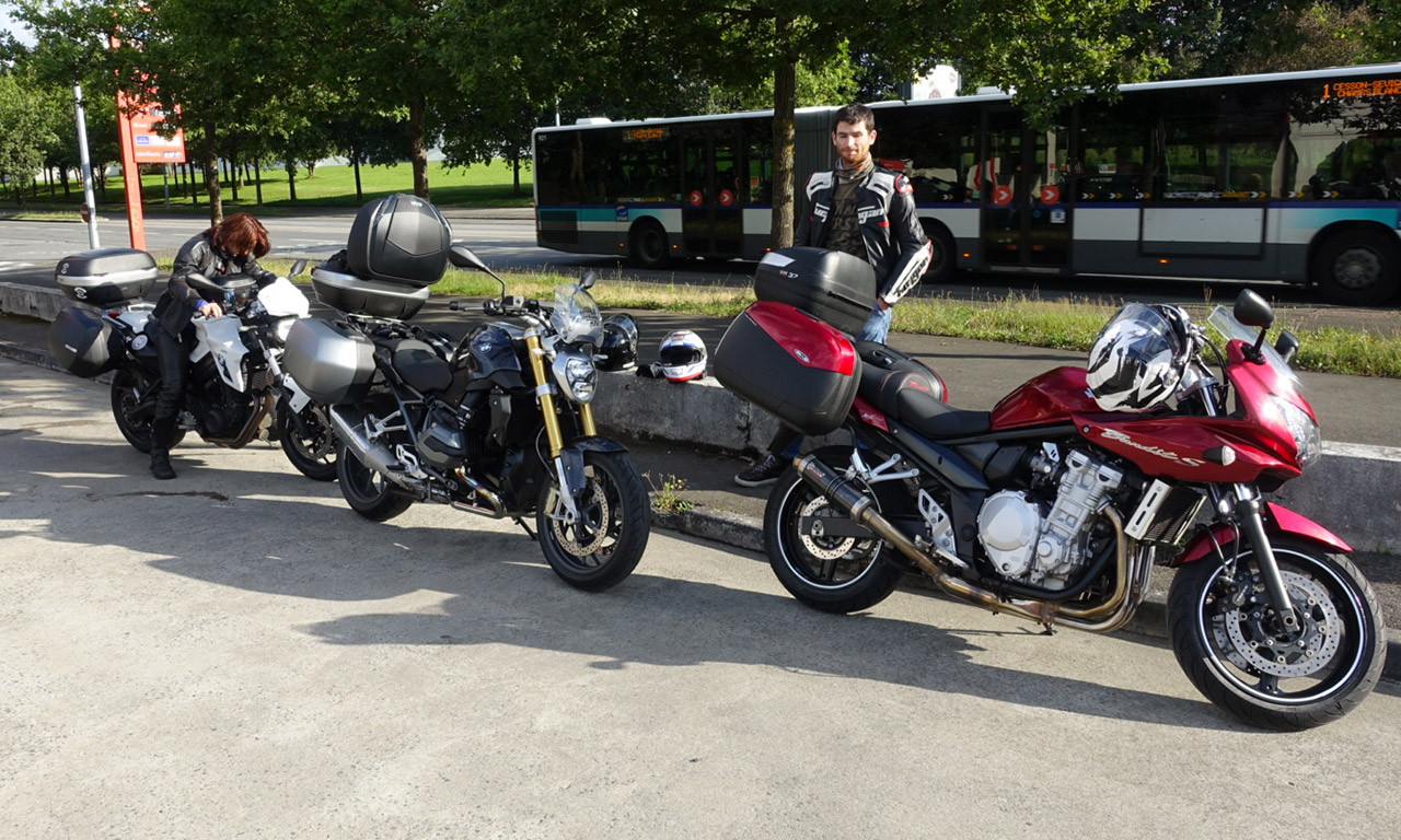 les motards Rennais vers le Massif Central