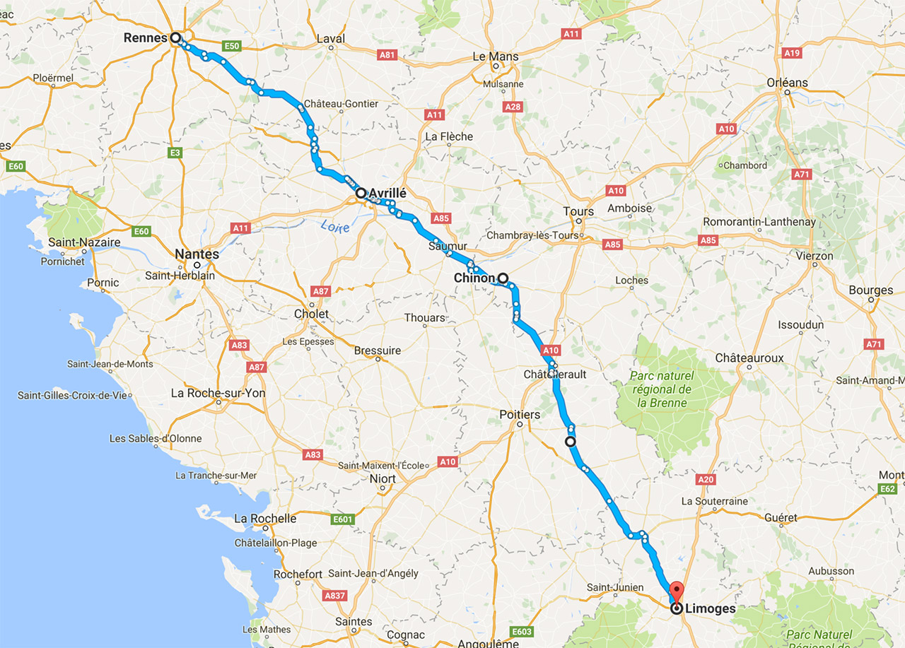 trajet au plus court