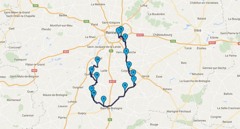 Roadbook du 6 novembre 2016