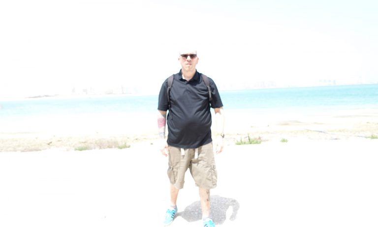 photo de David Jazt surexposée, Grrr #liveqatar #livedoha