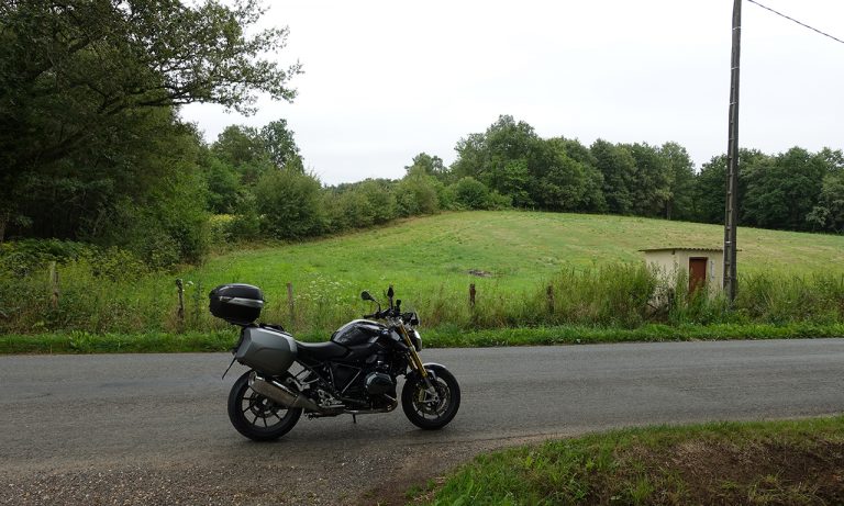 balade moto dans les landes