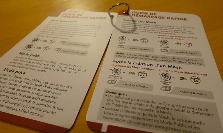 comment se servir de l'intercom SENA 30K