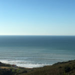 Vue mer depuis Biarritz sur la plage de Parlementia