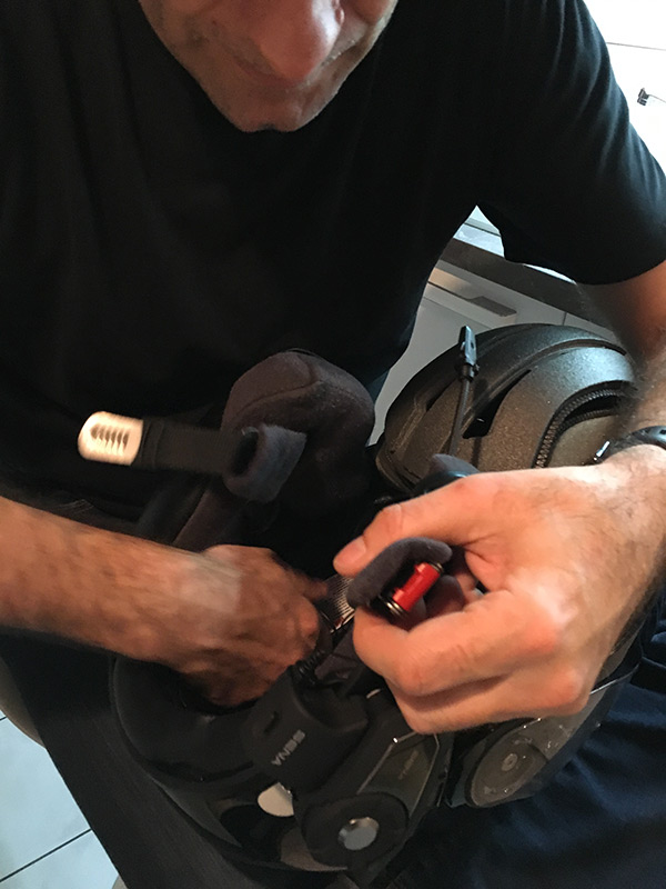 bien remettre les mousses - parfois c'est difficile