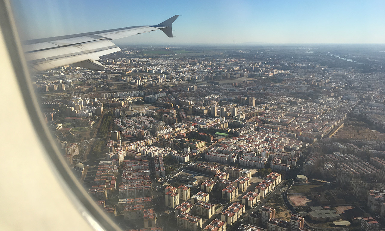 arrivée à Séville