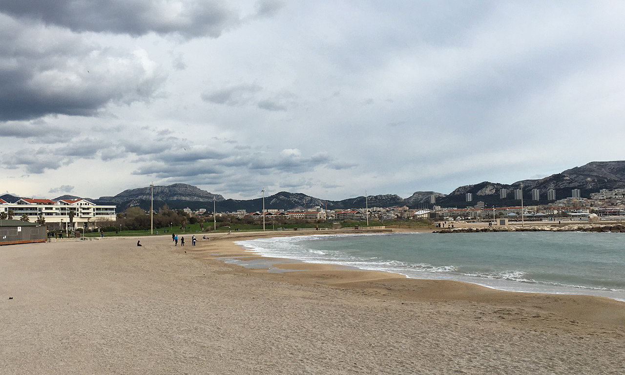 Plage du Prado à Marseille