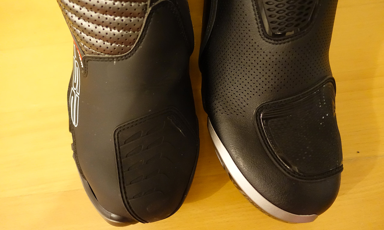 largeur de pied entre Dainese et TCX