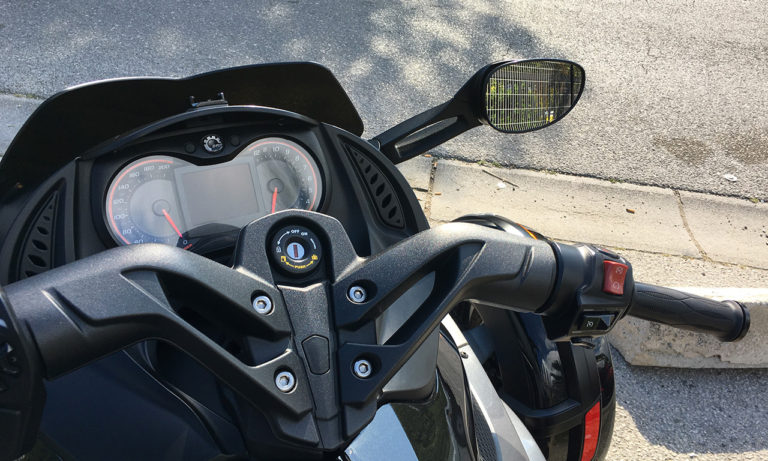 au guidon du Spyder Can Am