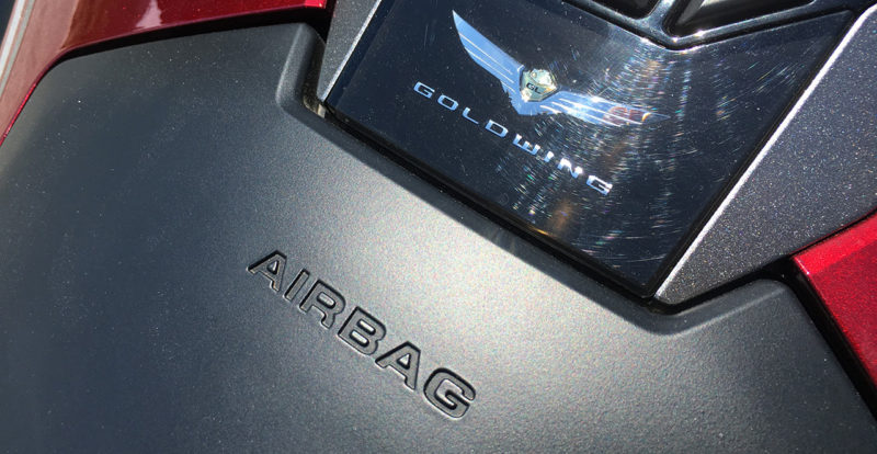 Airbag sur une moto