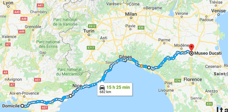 Balade moto au départ de Marseille