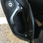 vide poche : fermeture à clé sur le K1600GT (côté gauche)