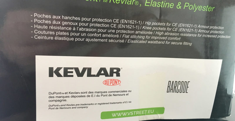 VStreet et son sous-pantalon en Kevlar