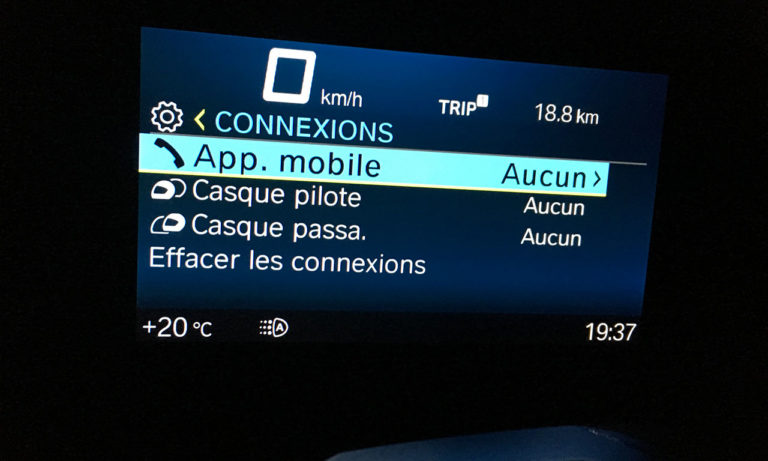 information au tableau de bord du C400GT BMW (2)