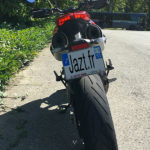 Ducati Hypermotard 950 - vue depuis l'arriere