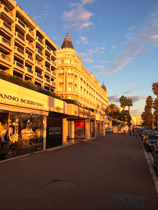 La croisette et le Carlton