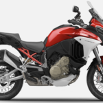 Multistrada V4S rouge à rayon