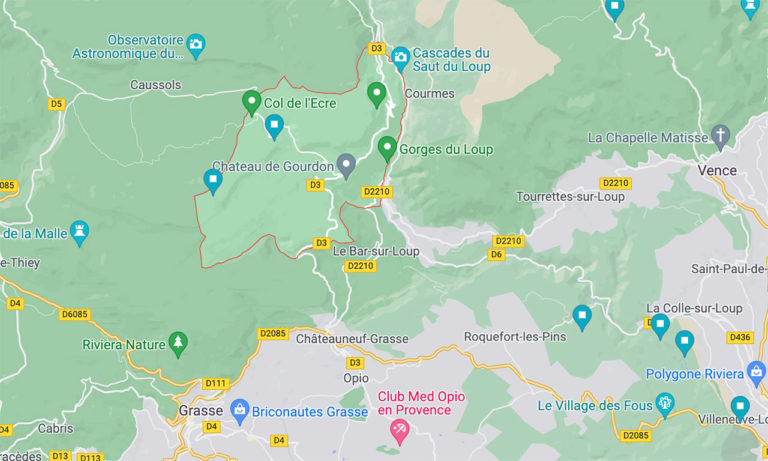 Chateau de Gourdon, une jolie balade moto