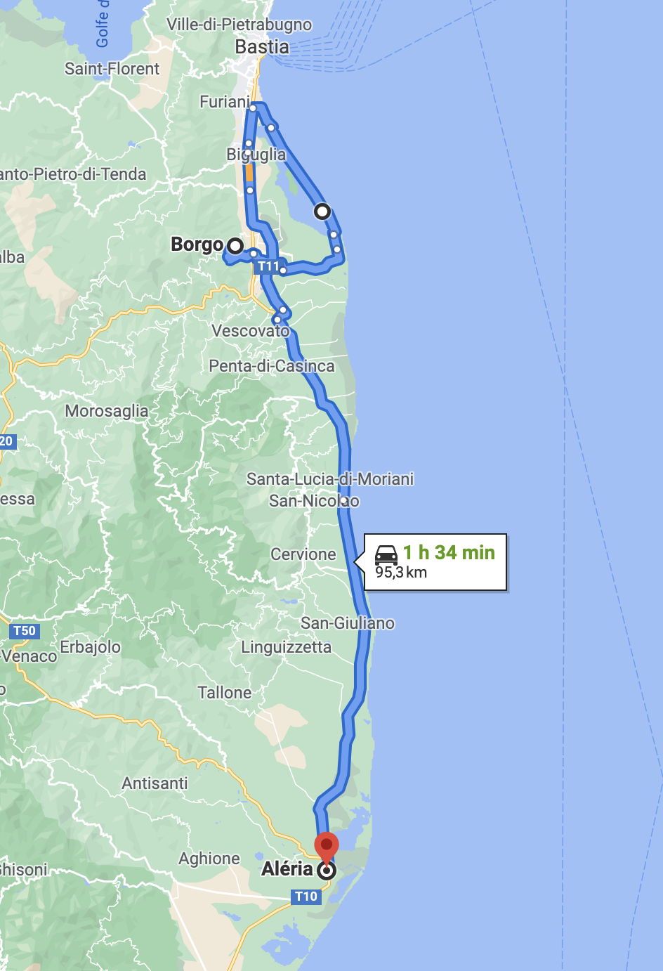 ligne droite, l'enfer du motard en Corse, pitié !