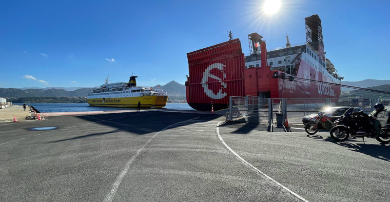 Embarquement Île Rousse - Corsica Ferries