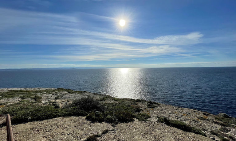 vue mer depuis bonifacio