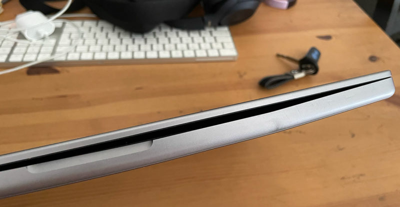 macbook pro plié, ne se ferme plus