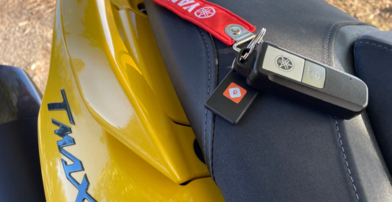 Georide3, une alarme connectée sur le TMAX 2022