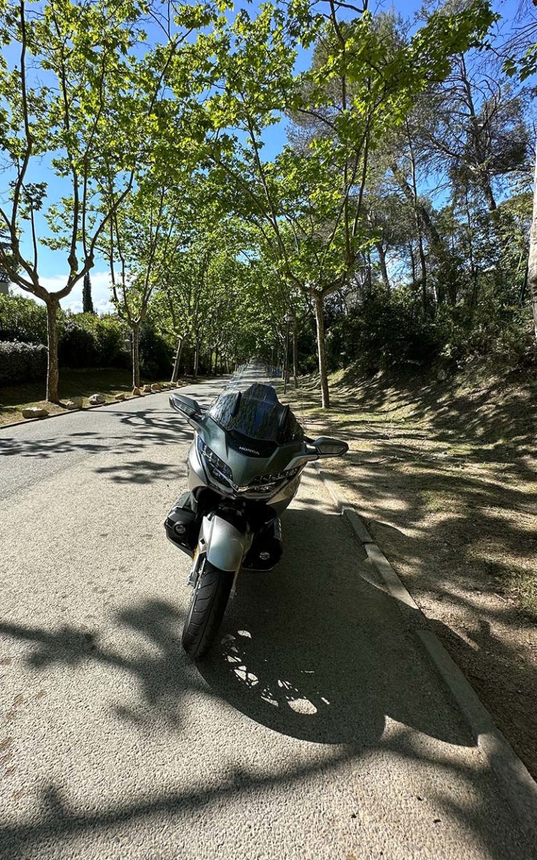 Mode pluie sur la Goldwing