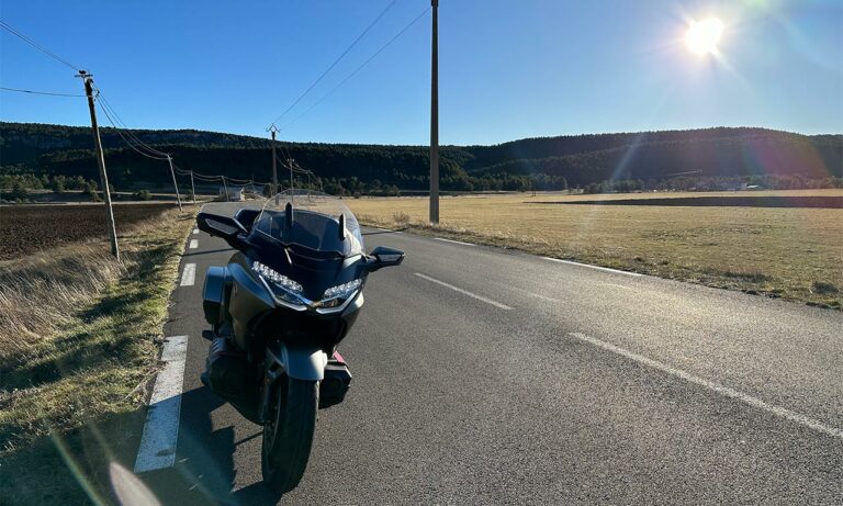 Moto Goldwing de David Jazt à Gréolières