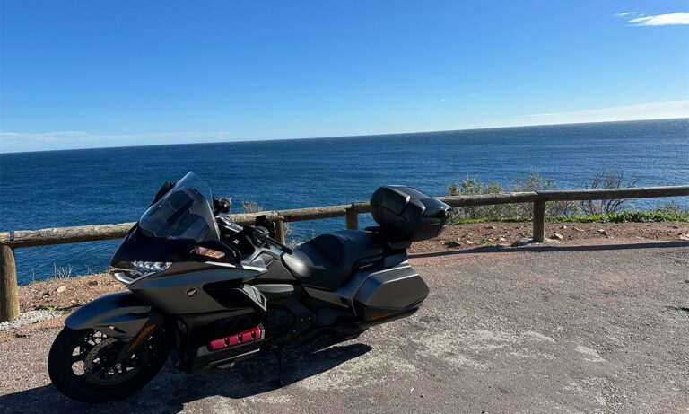 Honda Goldwing de David Jazt sur les routes du Massif de l'Estérel
