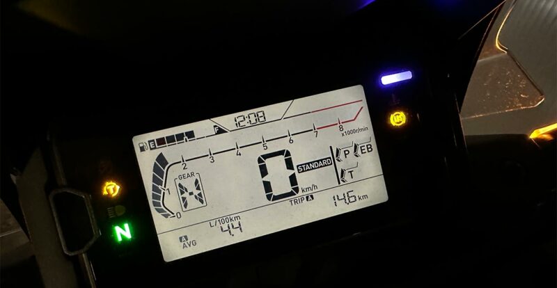 tableau de bord du NC750X