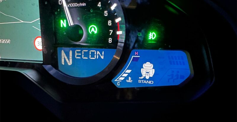 Voyant feux anti-brouillard avant Goldwing DCT sur le tableau de bord