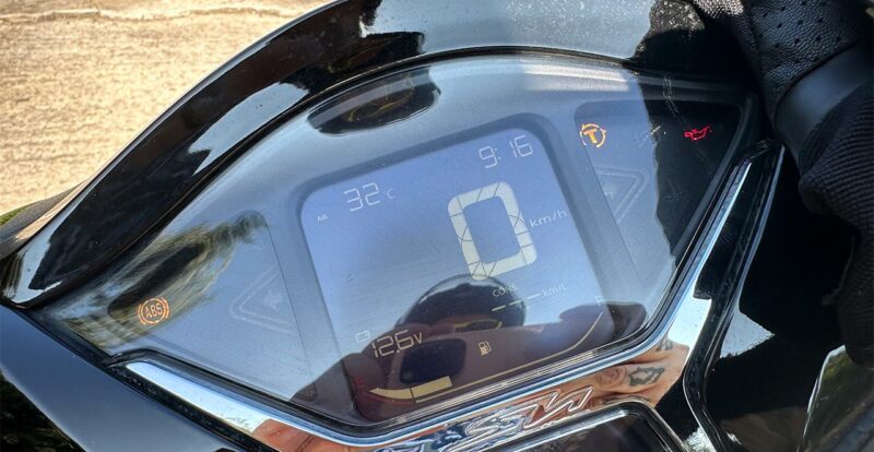 Tableau de bord du SH350i