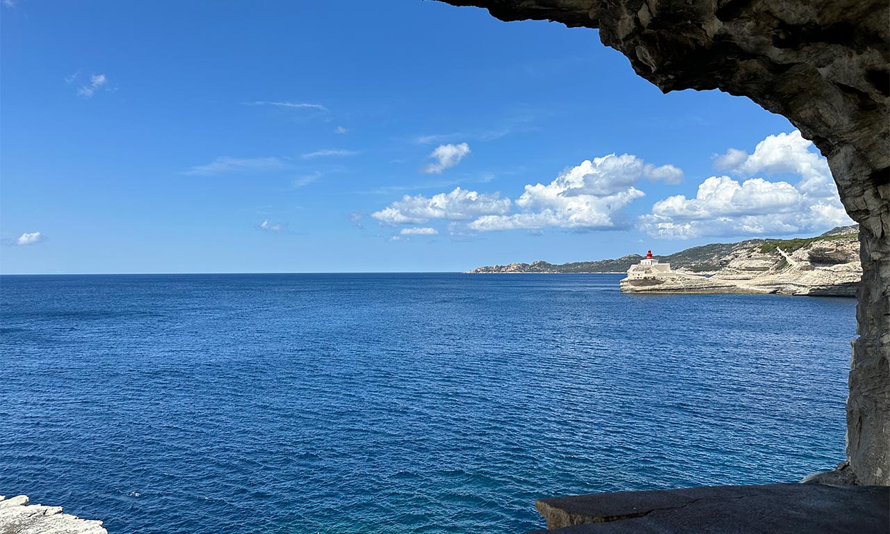 Magnifique vue depuis le Gouvernail de Bonifacio