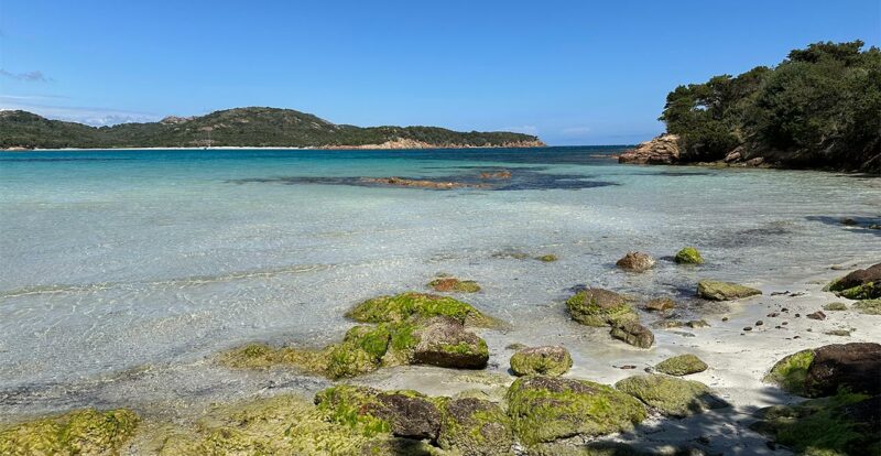 Eau turquoise Plage de Rondinara (mai 2025)