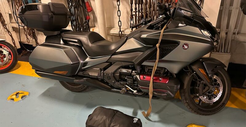 Goldwing de David Jazt, direction la Corse, mai 2025