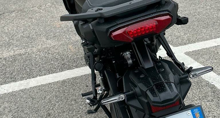 Tracer 9GT, vue vers l'arrière