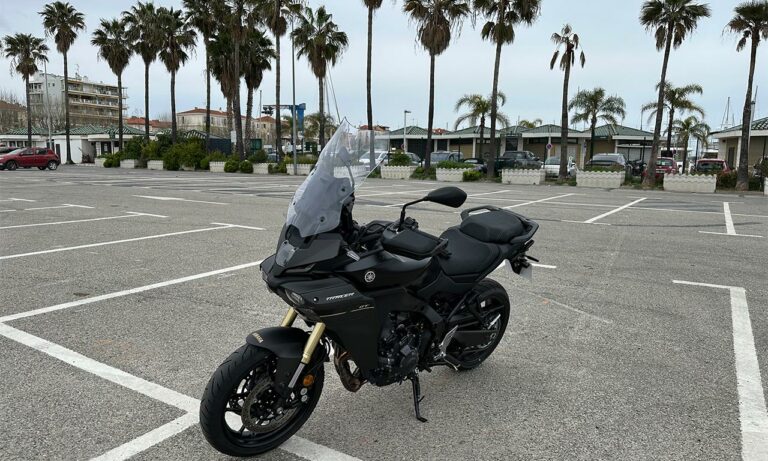 Essai moto Tracer 9GT sur Antibes et Golf Juan