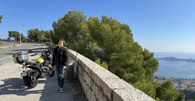 Céline, balade moto Jazt.com sur Nice