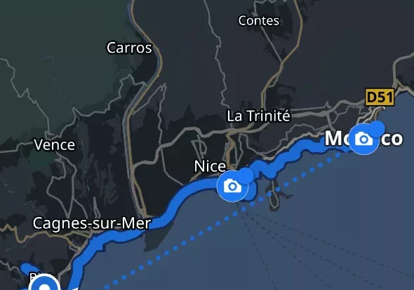 Roadtrip by night en moto BMW