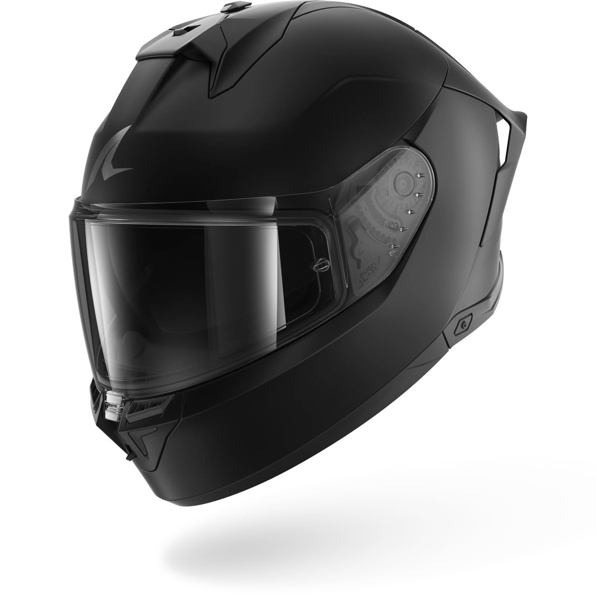 Casque intégral Shark Skwal iCup noir mat avec signature LED verticale sur le spoiler